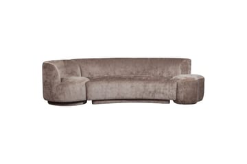 Soffgrupp Kombi-Populär med Pouf - Taupe - Möbler - Soffa - Soffgrupp