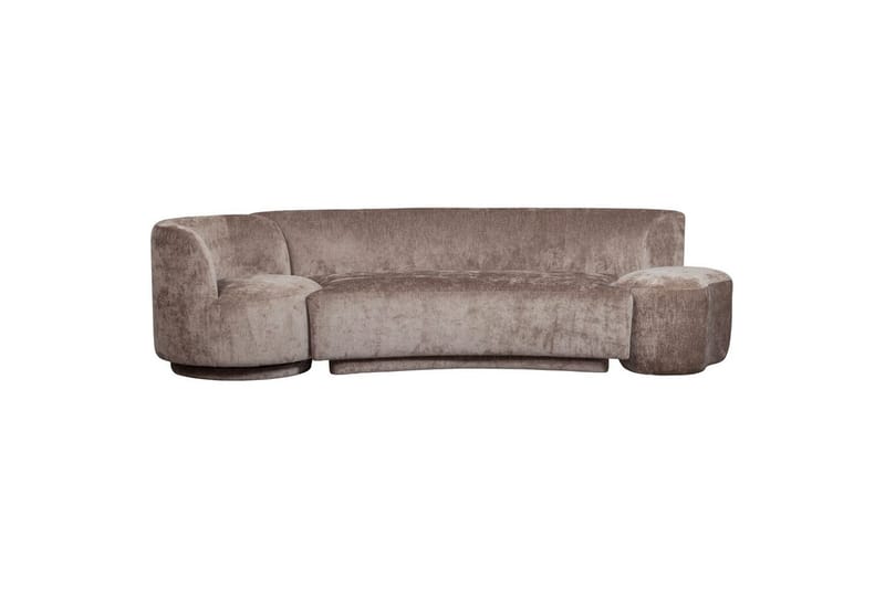Soffgrupp Kombi-Populär med Pouf - Taupe - Möbler - Soffa - Soffgrupp