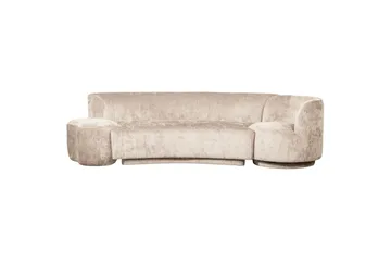 Soffgrupp Kombi-Populär med Pouf - Naturell - Möbler - Soffa - Soffgrupp