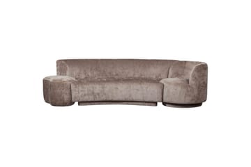 Soffgrupp Kombi-Populär med Pouf - Taupe - Möbler - Soffa - Soffgrupp