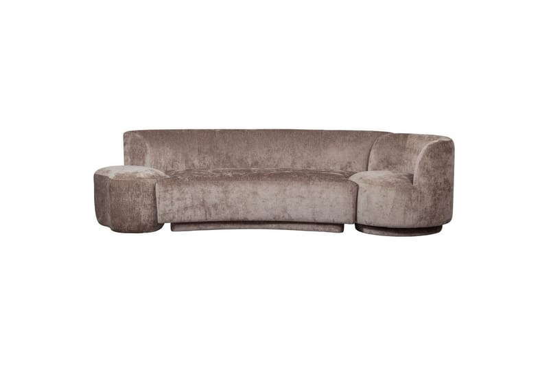 Soffgrupp Kombi-Populär med Pouf - Taupe - Möbler - Soffa - Soffgrupp