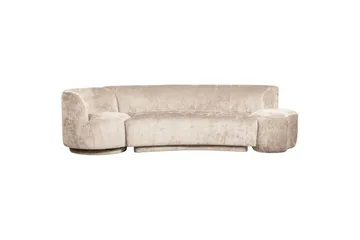 Soffgrupp Kombi-Populär med Pouf - Naturell - Möbler - Soffa - Soffgrupp