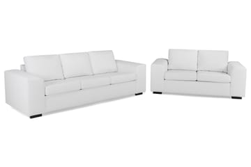Link Soffgrupp 3-sits + 2-sits Tygsoffa - Vit - Möbler - Soffa - Soffgrupp