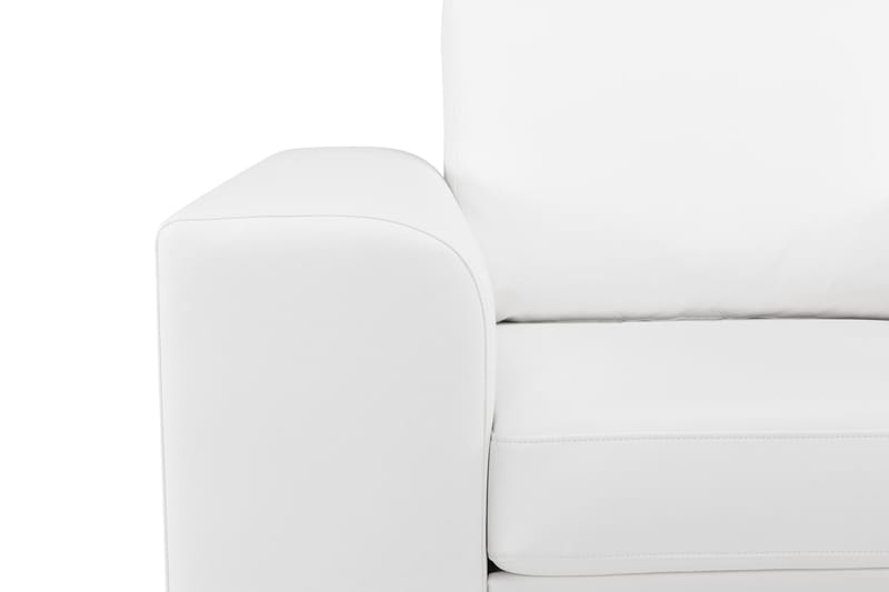 Link Soffgrupp 3-sits Soffa + Fåtölj i Konstläder - Vit - Möbler - Soffa - Soffgrupp