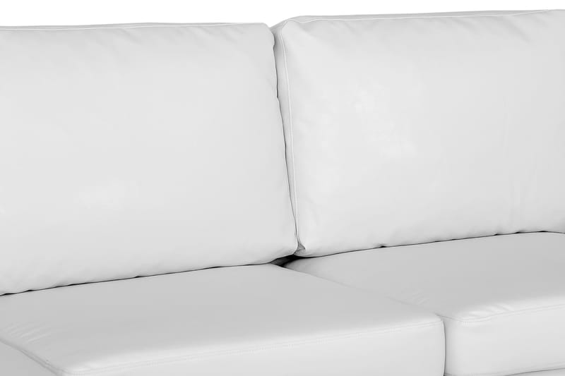 Link Soffgrupp 3-sits Soffa + Fåtölj i Konstläder - Vit - Möbler - Soffa - Soffgrupp