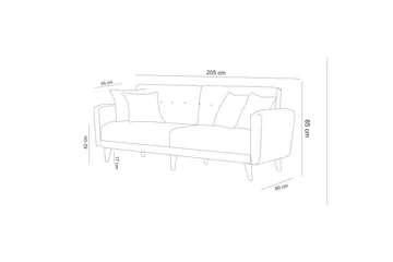 Hunterville Soffgrupp - Grå - Möbler - Soffa - Soffgrupp