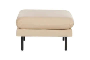 Soffgrupp med fotpall Vinterbro Beige/svart, Sammet - Beige - Möbler - Soffa - Soffgrupp