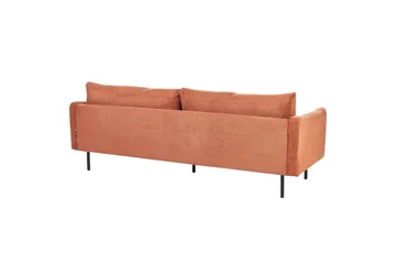 Soffgrupp med fotpall Vinterbro Brun/Svart, Chenille - Brun/Svart, Chenille - Möbler - Soffa - Soffgrupp