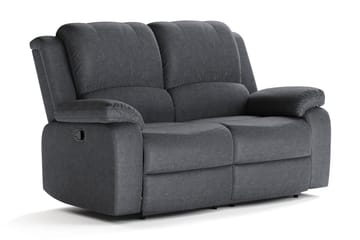 Navarro Soffgrupp Recliner 3+2+1 - Fällbar soffa fåtölj - Biosoffa i Tyg - Mörkgrå - Möbler - Soffa - Soffgrupp