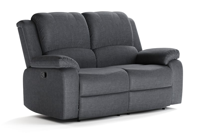 Navarro Soffgrupp Recliner 3+2+1 - Fällbar soffa fåtölj - Biosoffa i Tyg - Mörkgrå - Möbler - Soffa - Soffgrupp