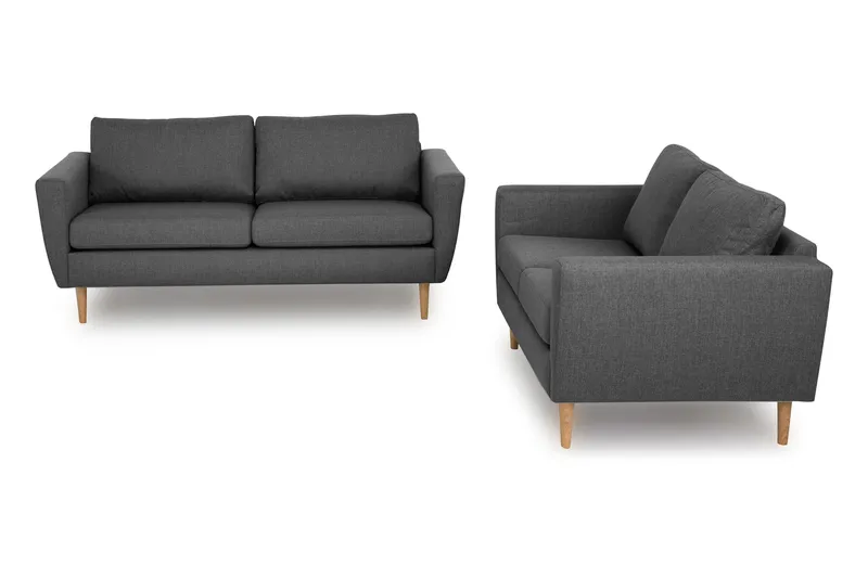 Nordic Soffgrupp 3-sits+2-sits, Mörkgrå