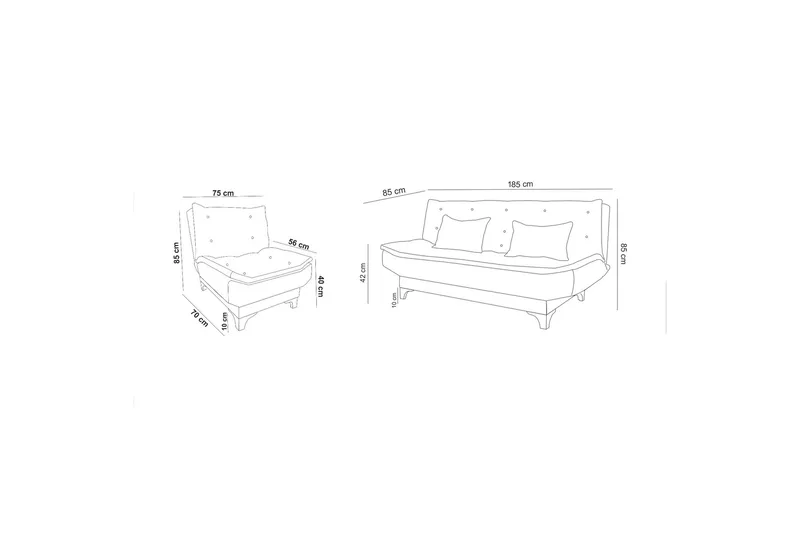 Riversdale Soffgrupp - Beige - Möbler - Soffa - Soffgrupp