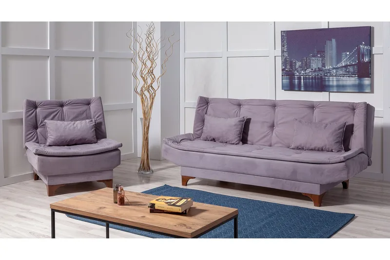 Riversdale Soffgrupp - Ljuslila - Möbler - Soffa - Soffgrupp