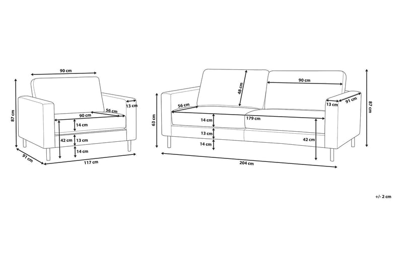 Savalen Soffgrupp 3-Sits+Fåtölj - Beige - Möbler - Soffa - Soffgrupp