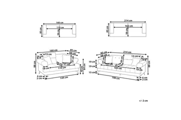 Soffgrupp Skive Beige - Beige - Möbler - Soffa - Soffgrupp