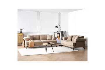 Soffgrupp Skive Brun/Svart - Brun - Möbler - Soffa - Soffgrupp