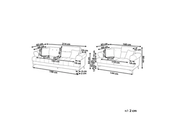 Soffgrupp Skive Brun/Svart - Brun - Möbler - Soffa - Soffgrupp