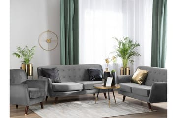 Soffgrupp 2-Sits+3-Sits+Fåtölj Bodo - Grå - Möbler - Soffa - Soffgrupp