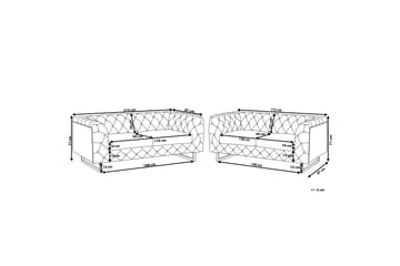 Soffgrupp 2-Sits+3-Sits Vissland - Svart - Möbler - Soffa - Soffgrupp