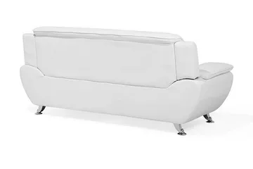 Soffgrupp 2-sits + 3-sits + fåtölj LEIRA - Vit - Möbler - Soffa - Soffgrupp - Soffgrupp 3 2 1