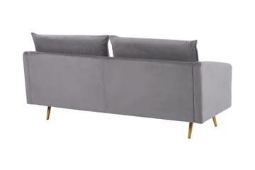 Soffgrupp Aarsby 2-sits + 3-sits - Sammet/Grå - Möbler - Soffa - Soffgrupp