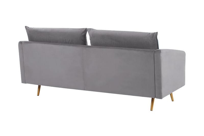 Soffgrupp Aarsby 2-sits + 3-sits - Sammet/Grå - Möbler - Soffa - Soffgrupp