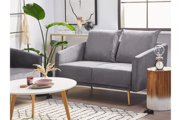 Soffgrupp Aarsby 2-sits + 3-sits - Sammet/Grå - Möbler - Soffa - Soffgrupp