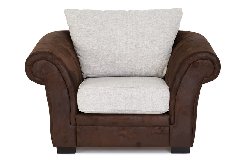 Soffgrupp Aspen 2-Sits+3-Sits+Fåtölj - Brun|Beige - Möbler - Soffa - Soffgrupp - Soffgrupp 3 2 1