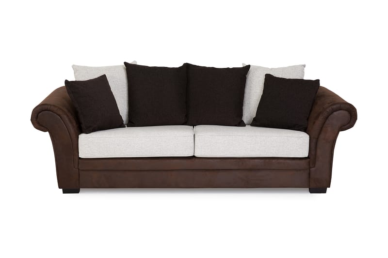 Soffgrupp Aspen 2-Sits+3-Sits+Fåtölj - Brun|Beige - Möbler - Soffa - Soffgrupp - Soffgrupp 3 2 1