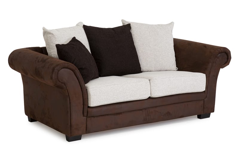 Soffgrupp Aspen 2-Sits+3-Sits+Fåtölj - Brun|Beige - Möbler - Soffa - Soffgrupp - Soffgrupp 3 2 1