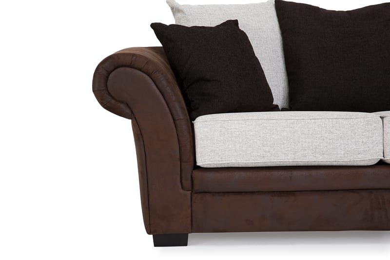 Soffgrupp Aspen 2-Sits+3-Sits+Fåtölj - Brun|Beige - Möbler - Soffa - Soffgrupp - Soffgrupp 3 2 1