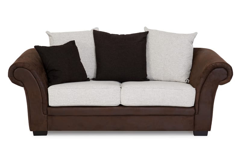 Soffgrupp Aspen 2-Sits+3-Sits+Fåtölj - Brun|Beige - Möbler - Soffa - Soffgrupp - Soffgrupp 3 2 1