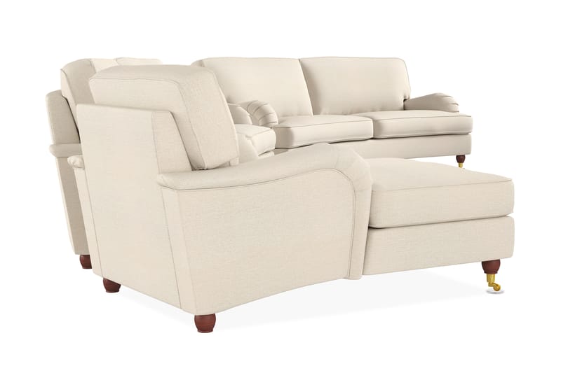 Soffgrupp Howard Oxford Svängd 4-sits+3-sits+Divan - Beige - Howard soffgrupp - Soffgrupp