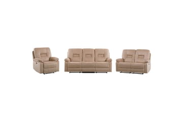 Soffgrupp med USB Rovik Beige - Beige - Möbler - Soffa - Biosoffa & reclinersoffa
