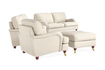 Soffgrupp Oxford 3-sits+4-sits+Fåtölj+Fotpall - Beige - Möbler - Soffa - Soffgrupp - Howard soffgrupp