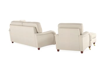 Soffgrupp Oxford 3-sits+4-sits+Fåtölj+Fotpall - Beige - Möbler - Soffa - Soffgrupp - Howard soffgrupp