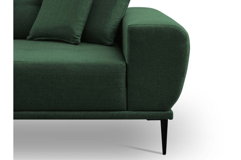 Soffgrupp Rapana Höger med Fotpall - Sammet/Silver - Möbler - Soffa - Soffgrupp