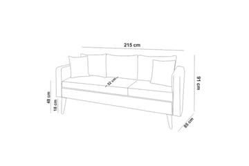 Soffgrupp Sagkas - Beige - Möbler - Soffa - Soffgrupp