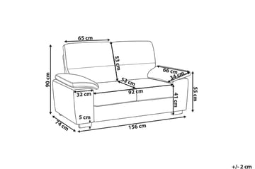 Soffgrupp Shundria 2-Sits + 3-Sits Konstläder - Beige - Möbler - Soffa - Soffgrupp - Howard soffgrupp