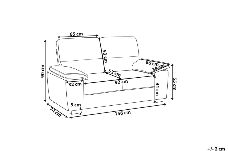 Soffgrupp Shundria 2-Sits + 3-Sits Konstläder - Beige - Möbler - Soffa - Soffgrupp - Howard soffgrupp