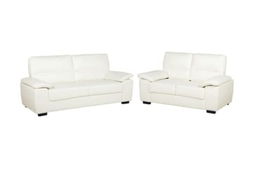 Soffgrupp Shundria 2-Sits + 3-Sits Konstläder - Beige - Möbler - Soffa - Soffgrupp - Howard soffgrupp