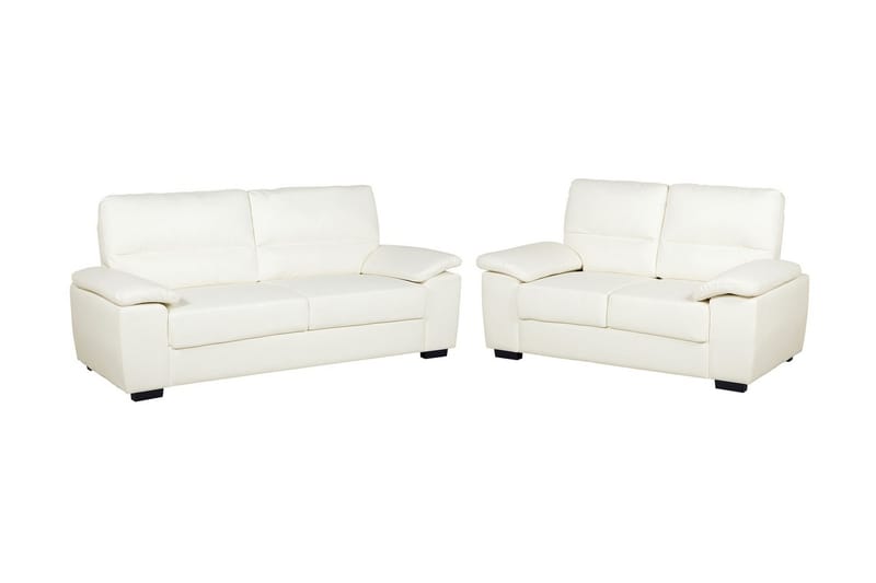Soffgrupp Shundria 2-Sits + 3-Sits Konstläder - Beige - Möbler - Soffa - Soffgrupp - Howard soffgrupp
