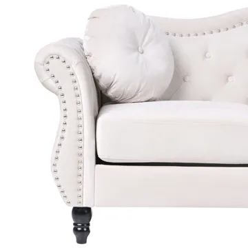 Soffgrupp Skien - Ljusbeige - Möbler - Soffa - Soffgrupp - Chesterfield soffgrupp