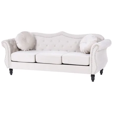 Soffgrupp Skien - Ljusbeige - Möbler - Soffa - Soffgrupp - Chesterfield soffgrupp