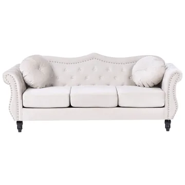 Soffgrupp Skien - Ljusbeige - Möbler - Soffa - Soffgrupp - Chesterfield soffgrupp