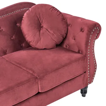 Soffgrupp Skien - Mörkröd - Möbler - Soffa - Soffgrupp - Chesterfield soffgrupp