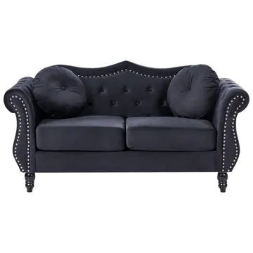 Soffgrupp Skien - Svart - Möbler - Soffa - Soffgrupp - Chesterfield soffgrupp