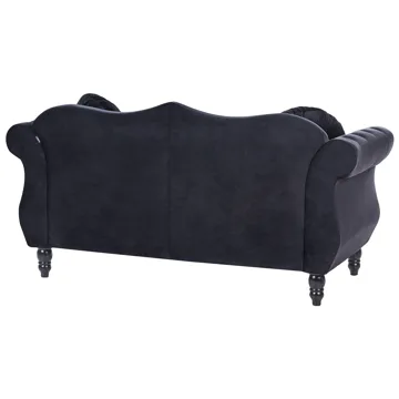 Soffgrupp Skien - Svart - Möbler - Soffa - Soffgrupp - Chesterfield soffgrupp