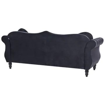 Soffgrupp Skien - Svart - Möbler - Soffa - Soffgrupp - Chesterfield soffgrupp