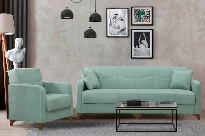 Soffgrupp Parikota 3-sits Soffa+Fåtölj - Soffgrupp